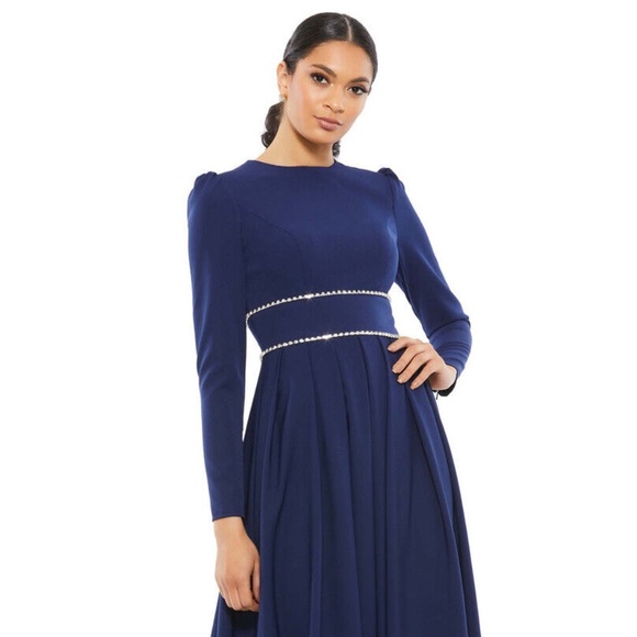 Mac Duggal Dresses & Skirts - Mac Duggal A-LINE RHINESTONE WAIST EVENING GOWN 10 BRAND NEW WITH TAGS modest